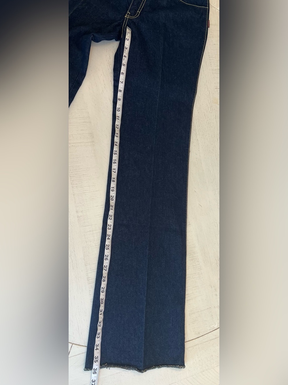 NWT Vintage Jordache Indigo Denim Jeans with Contrast Stitching - Picture 5 of 9